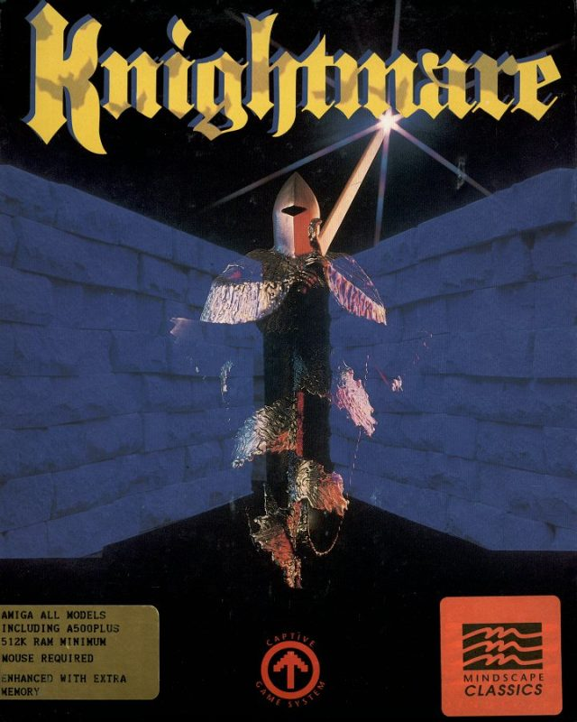 Knightmare box art for Amiga